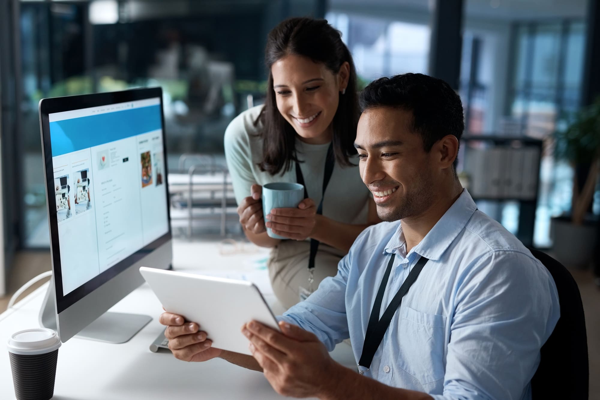 IT professionals collaborating